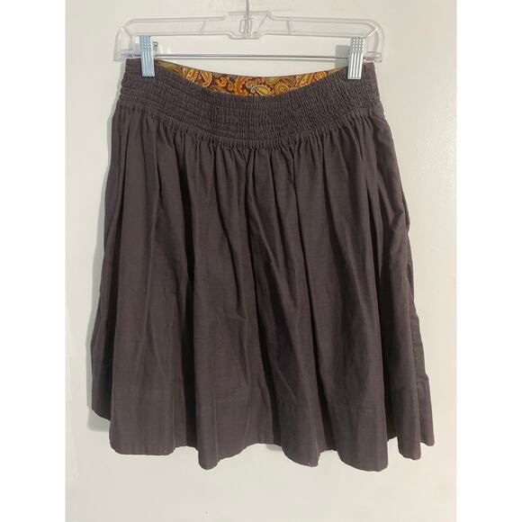 Anthropologie Edme & Esyllte skirt women's size 4 brown corduroy boho minimalist - Picture 2 of 6
